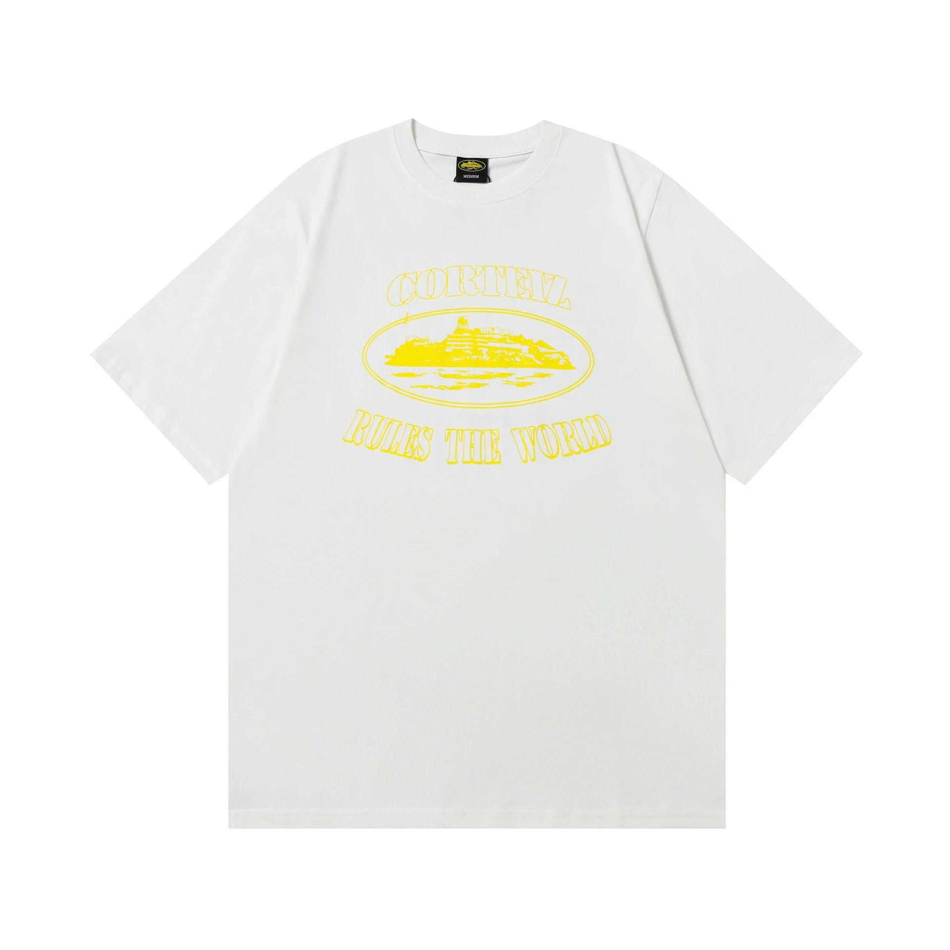 Design Flame Island Graphic T-Shirt White Tops.t Shirts - 14