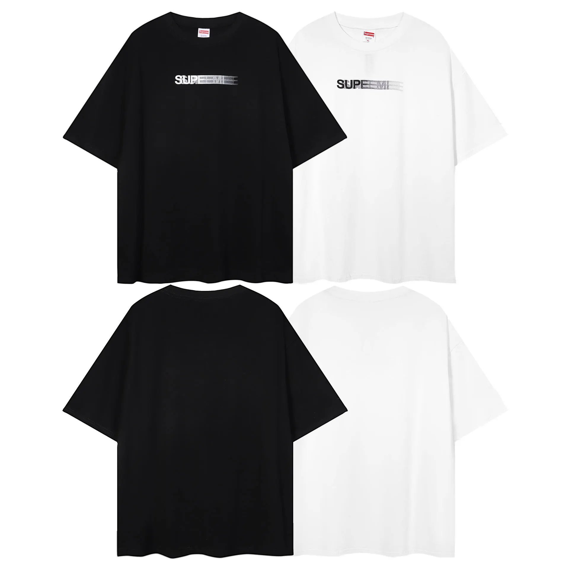 Supreme Box Logo Distorted Print White T-Shirt - 4