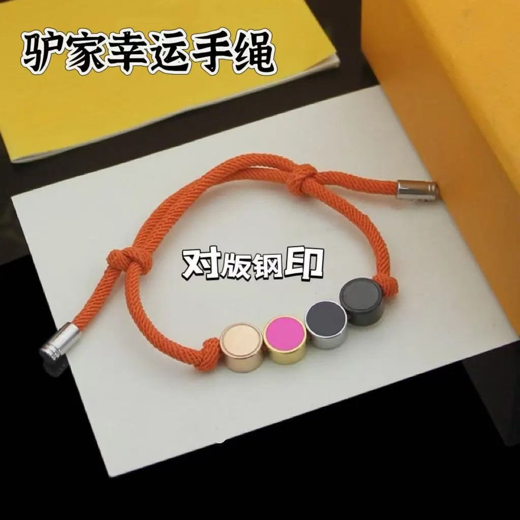 Design Lucky Donkey Rope Bracelet Pink Multicolor Bracelets Jewelry - 8