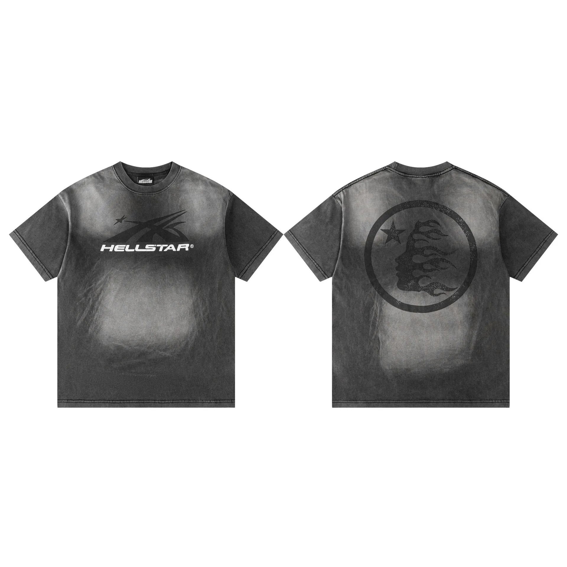Hellstar Reach Your Inner Peace Flame Skeleton T-Shirt Black - 16