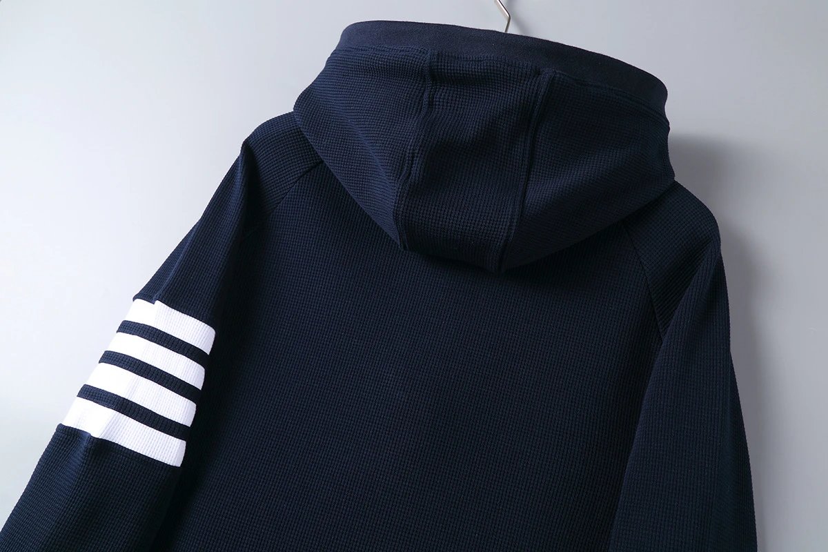 Thom Browne 4-Bar Stripe Hoodie Gray - 24