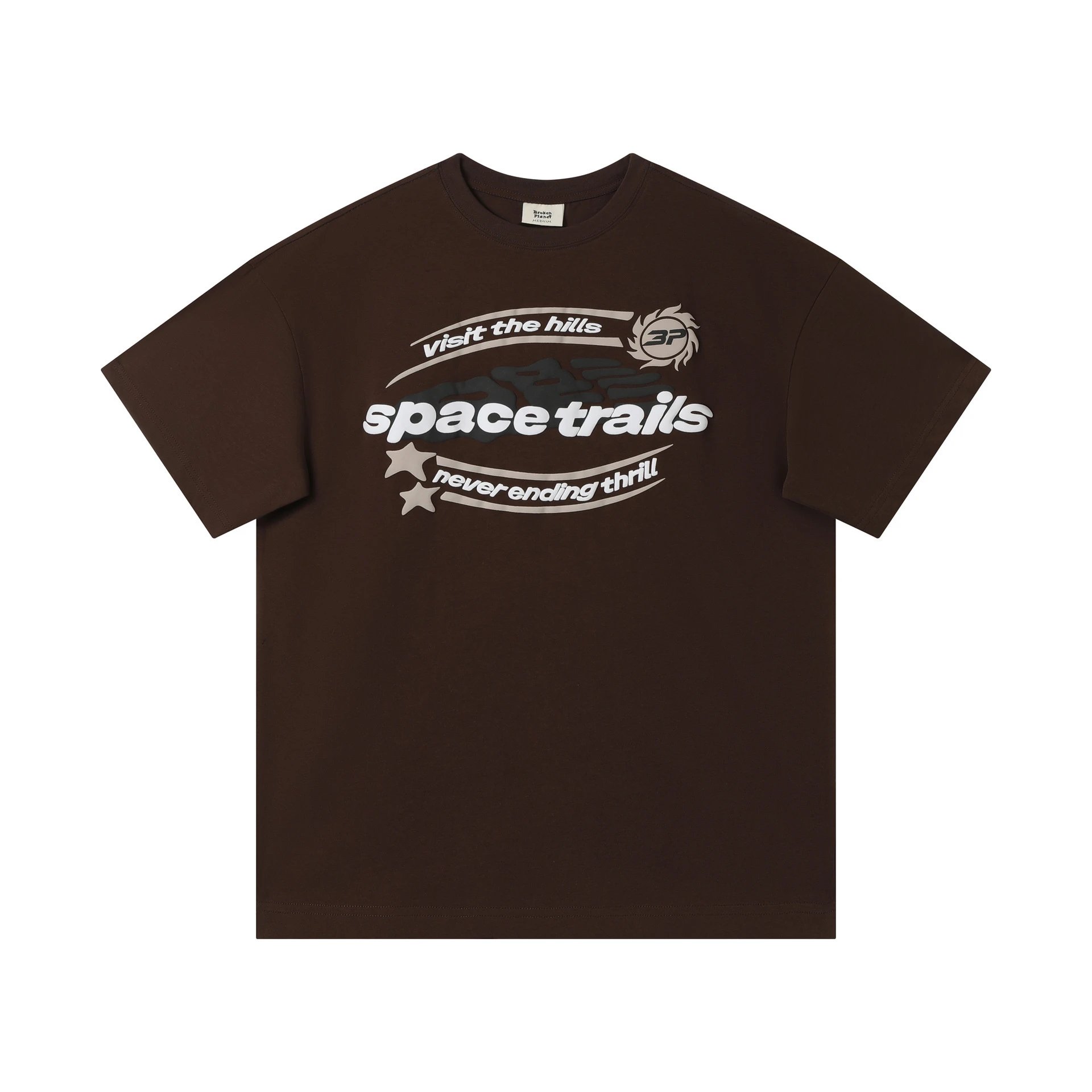 Broken Planet Skull Crossbones Graphic T-Shirt Black - 44