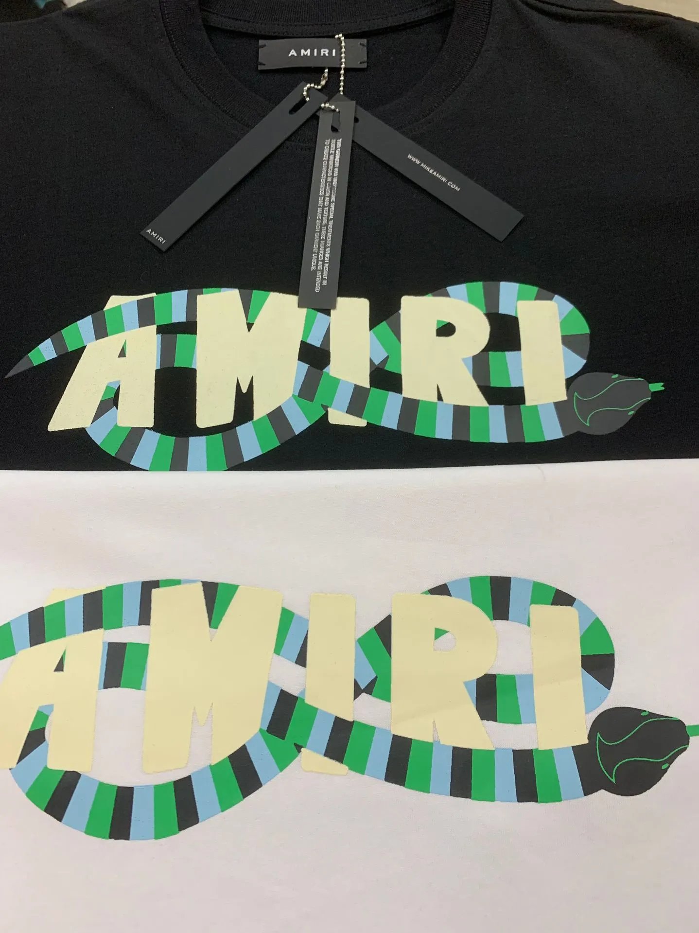 Amiri Palm Springs Graphic Print White T-Shirt - 37