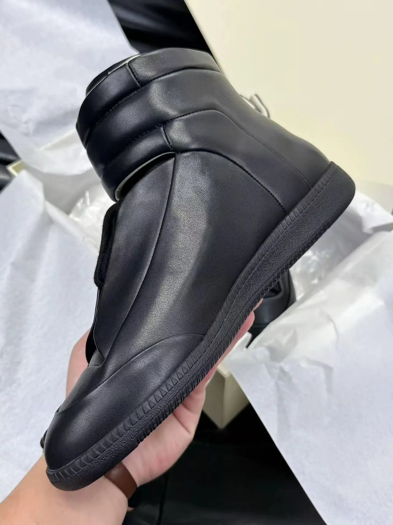 Design White Chunky Sole Slip-On Boot - 10