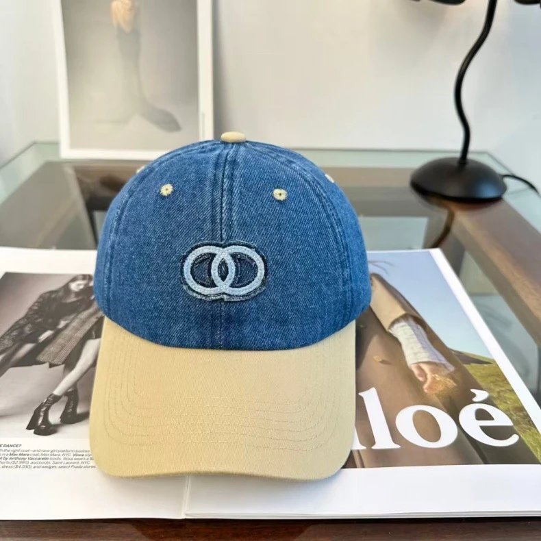 Chanel Denim Baseball Cap Black and Gray - 10