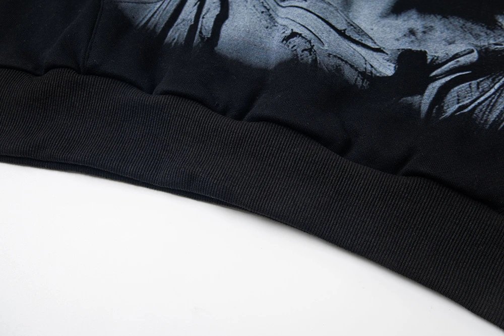 Design Mixed Emotion Emotion Graphic Hoodie Black Hoodie - 9