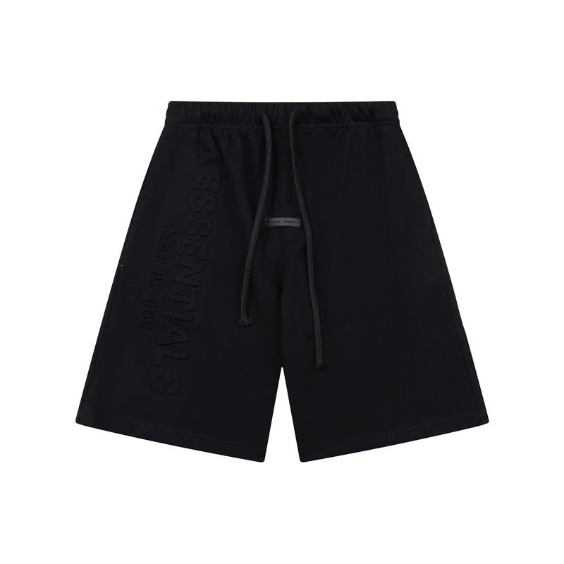 Fear of God Essentials Embossed Logo Heather Gray T-Shirt and Shorts Set - 18