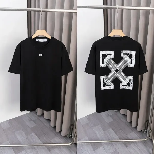Off-White Industrial Arrow Print Black T-Shirt - 1