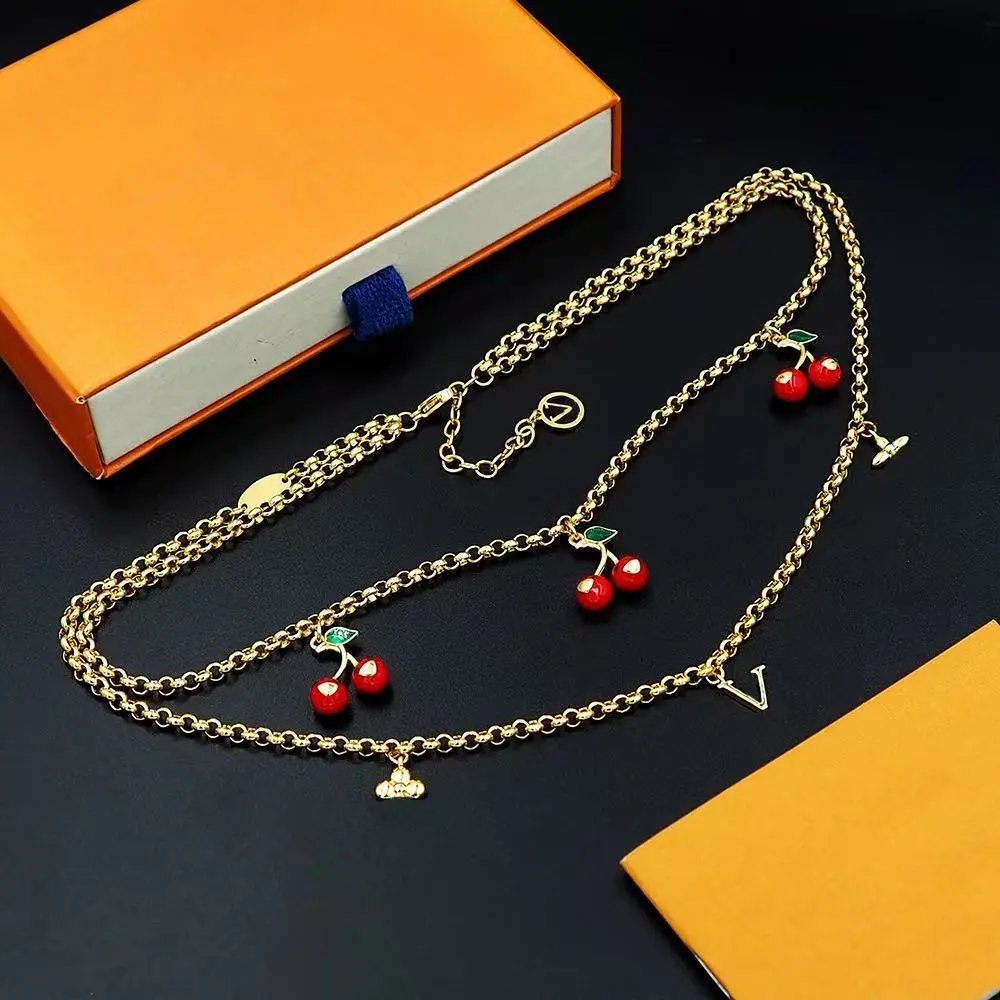 Valentino VLogo Cherry Charm Gold-Tone Bracelet Jewelry - 5