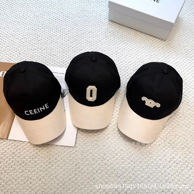 Unbranded Hats Two-Tone Baseball Cap with Embroidered Lettering product detail image 1