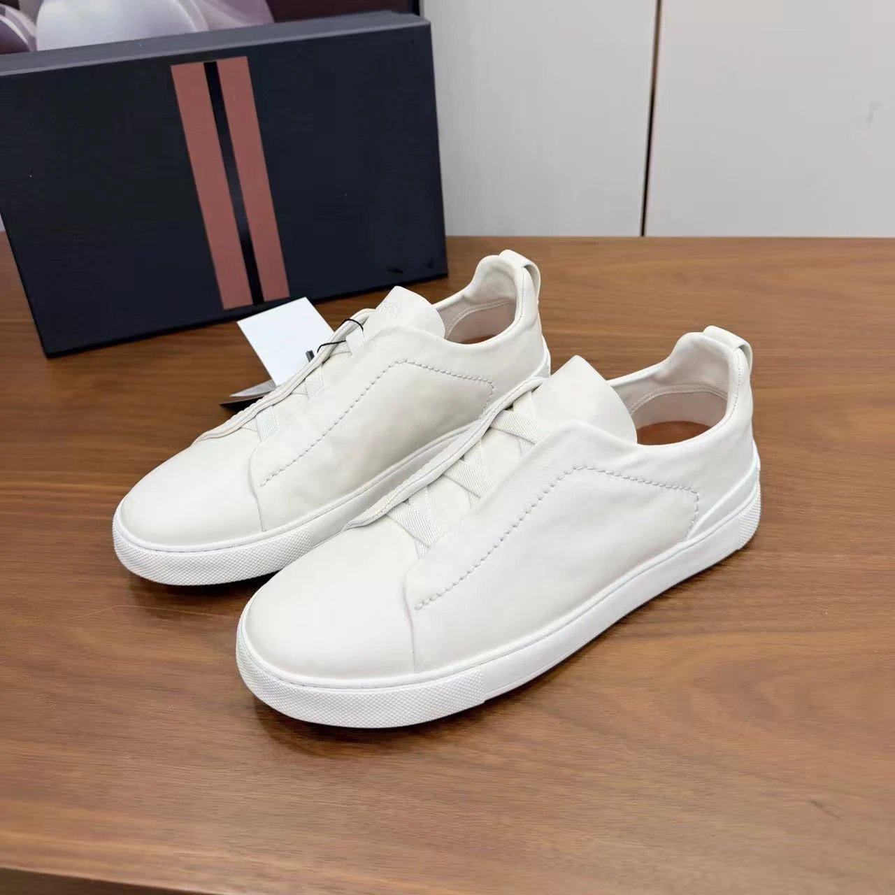 Hogan Interactive Sneakers Black with Tan Accents Casual Shoes - 13