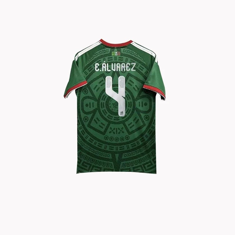 Design Mexico National Team 2022 Home Jersey Green S. Giménez #11 Jersey - 12