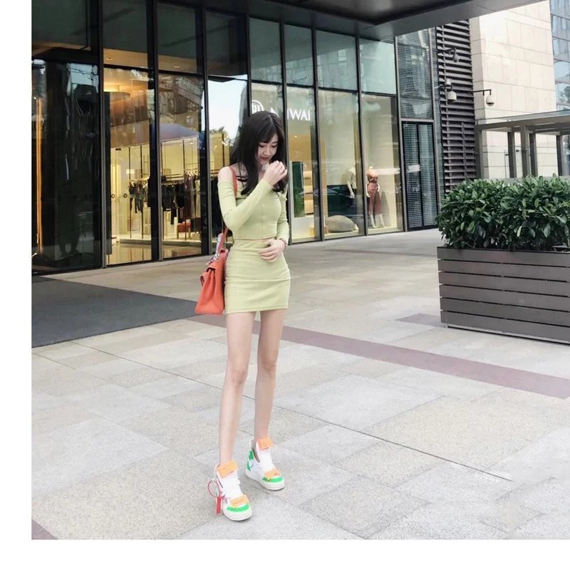 Off-White Diagonal Arrow High-Top Sneakers White - 3