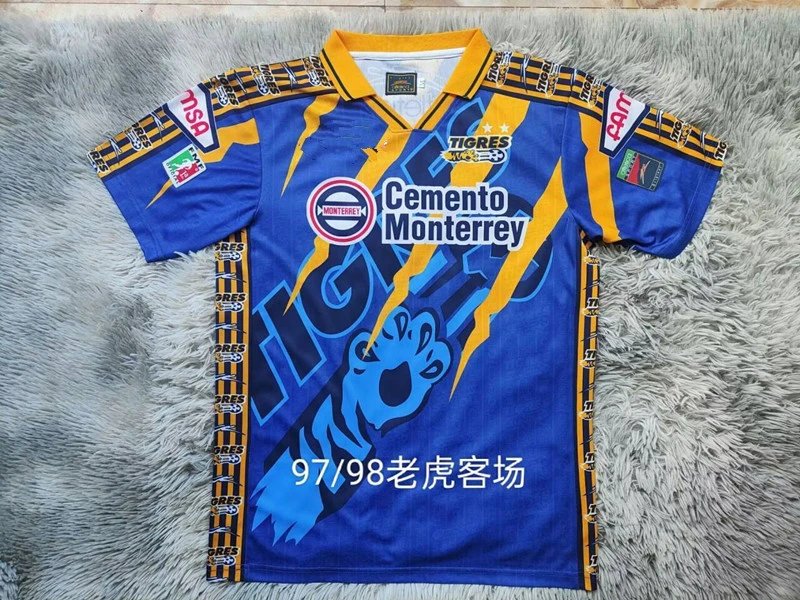 Design Tigres UANL x CEMEX 2010s Away Jersey Blue Yellow Jersey - 17