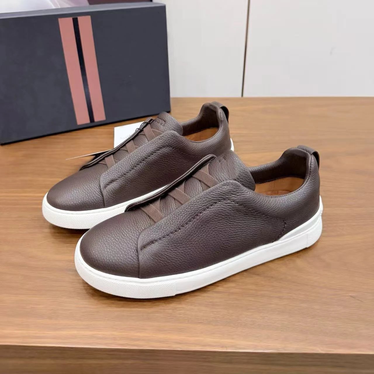 Hogan Interactive Sneakers Black with Tan Accents Casual Shoes - 5
