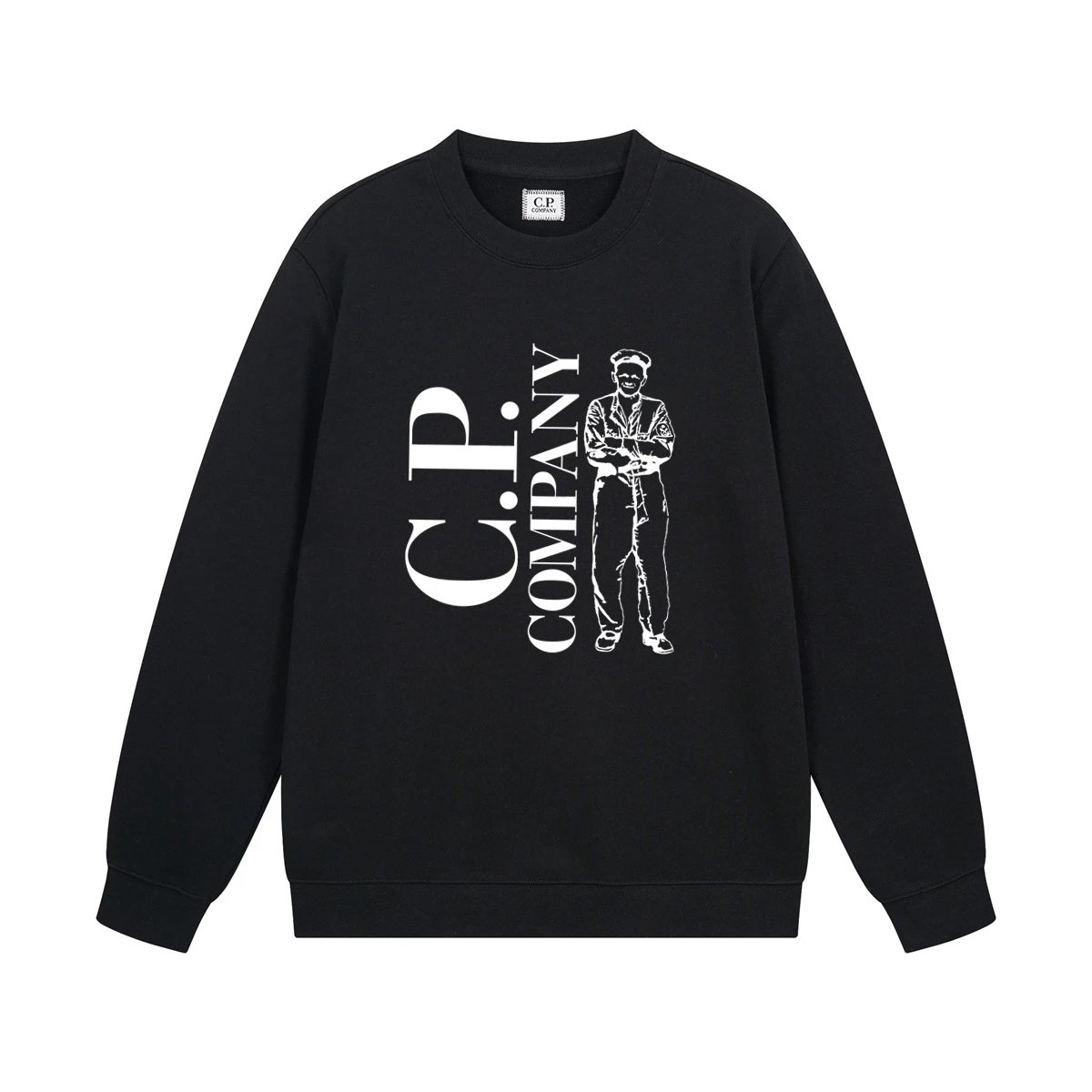 C.P. Company Logo Graphic Sweatshirt White Hoodie - 35