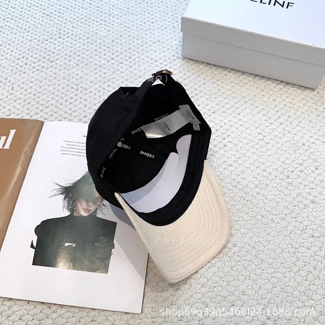 Unbranded Hats Two-Tone Baseball Cap with Embroidered Lettering product detail image 3