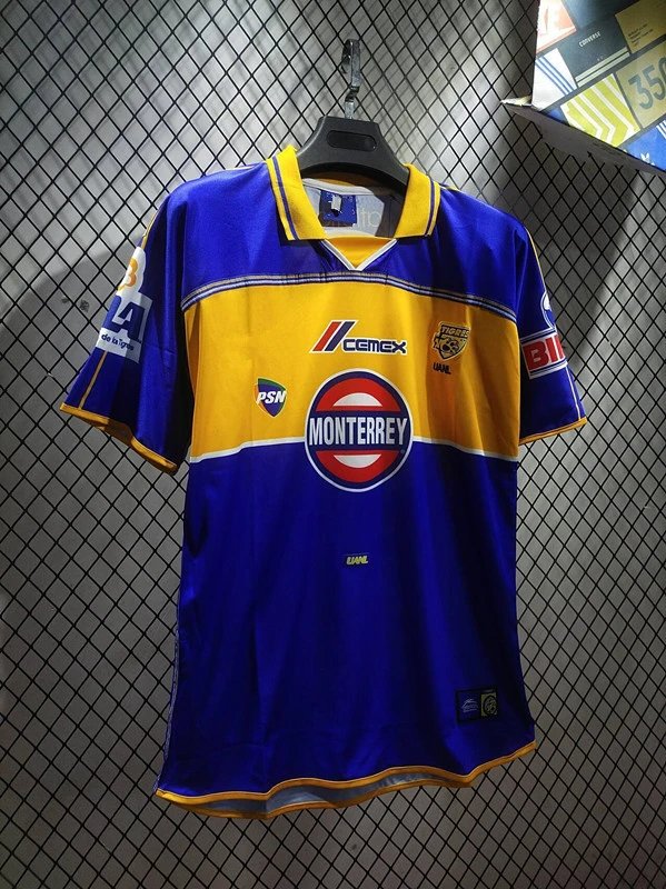 Design Tigres UANL x CEMEX 2010s Away Jersey Blue Yellow Jersey - 32