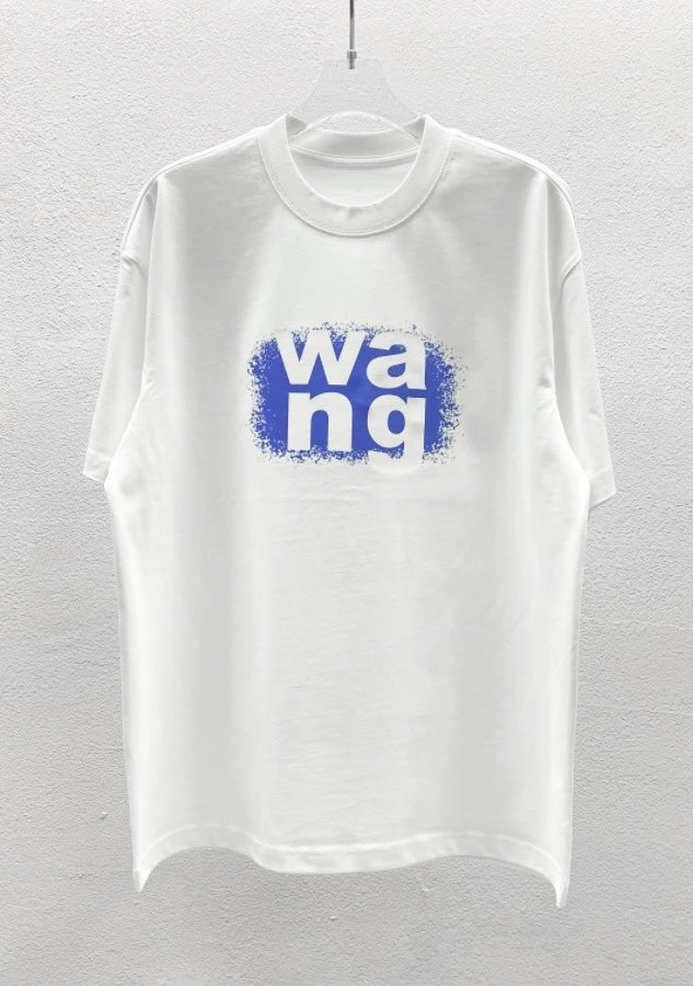 Alexander Wang Logo Print White T-Shirt - 6