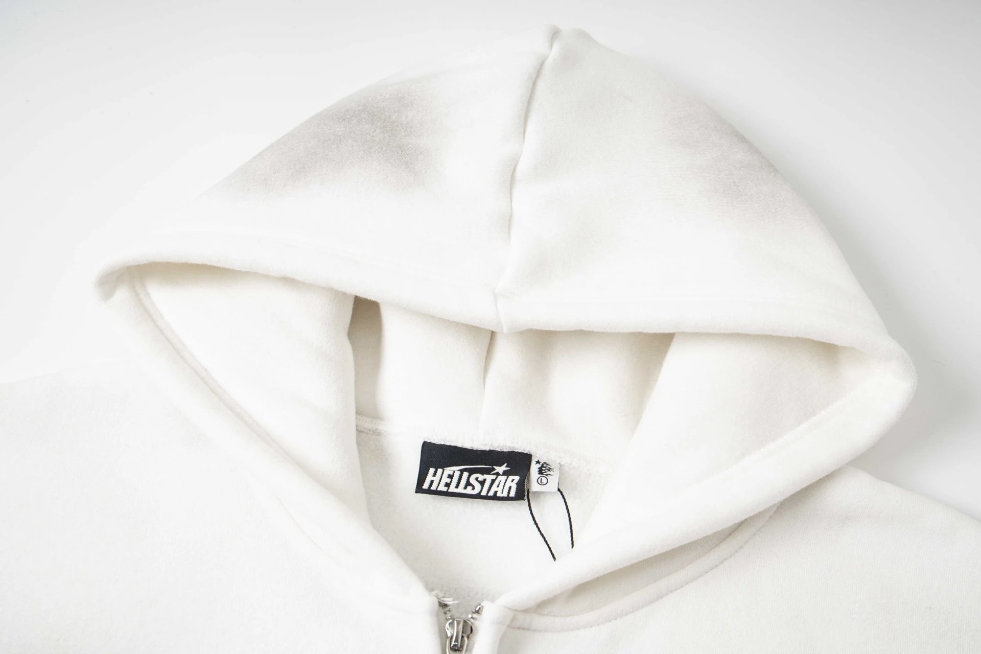 Hellstar Graphic Zip-Up Hoodie Gray - 21