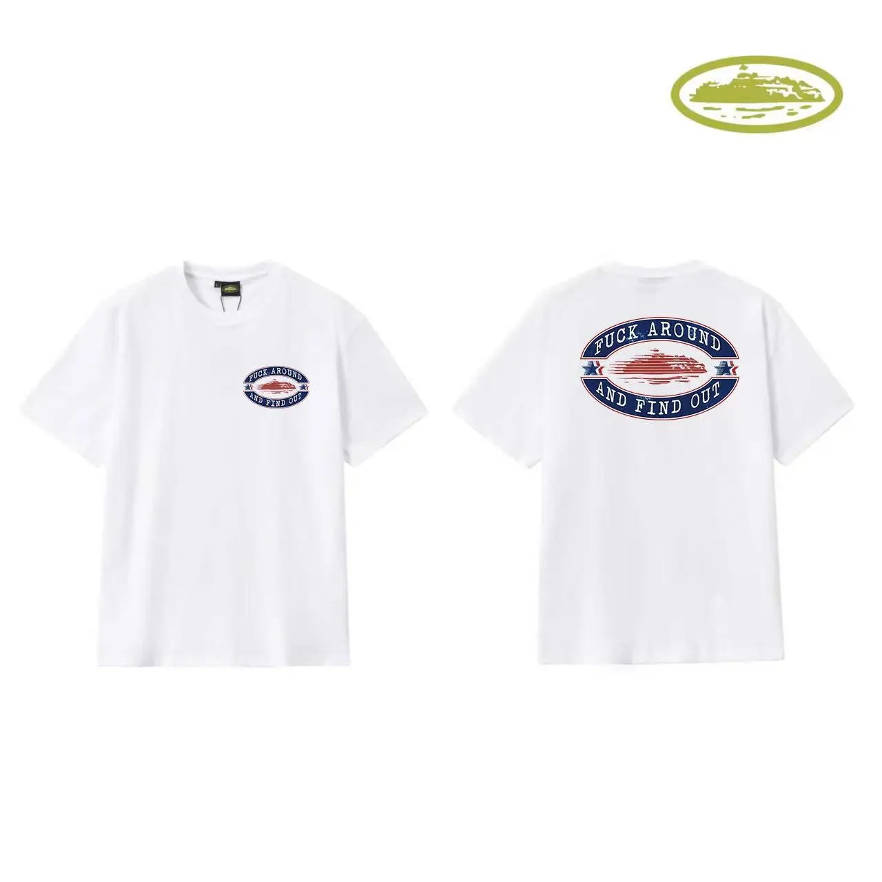 Corteiz Script Logo White T-Shirt - 31