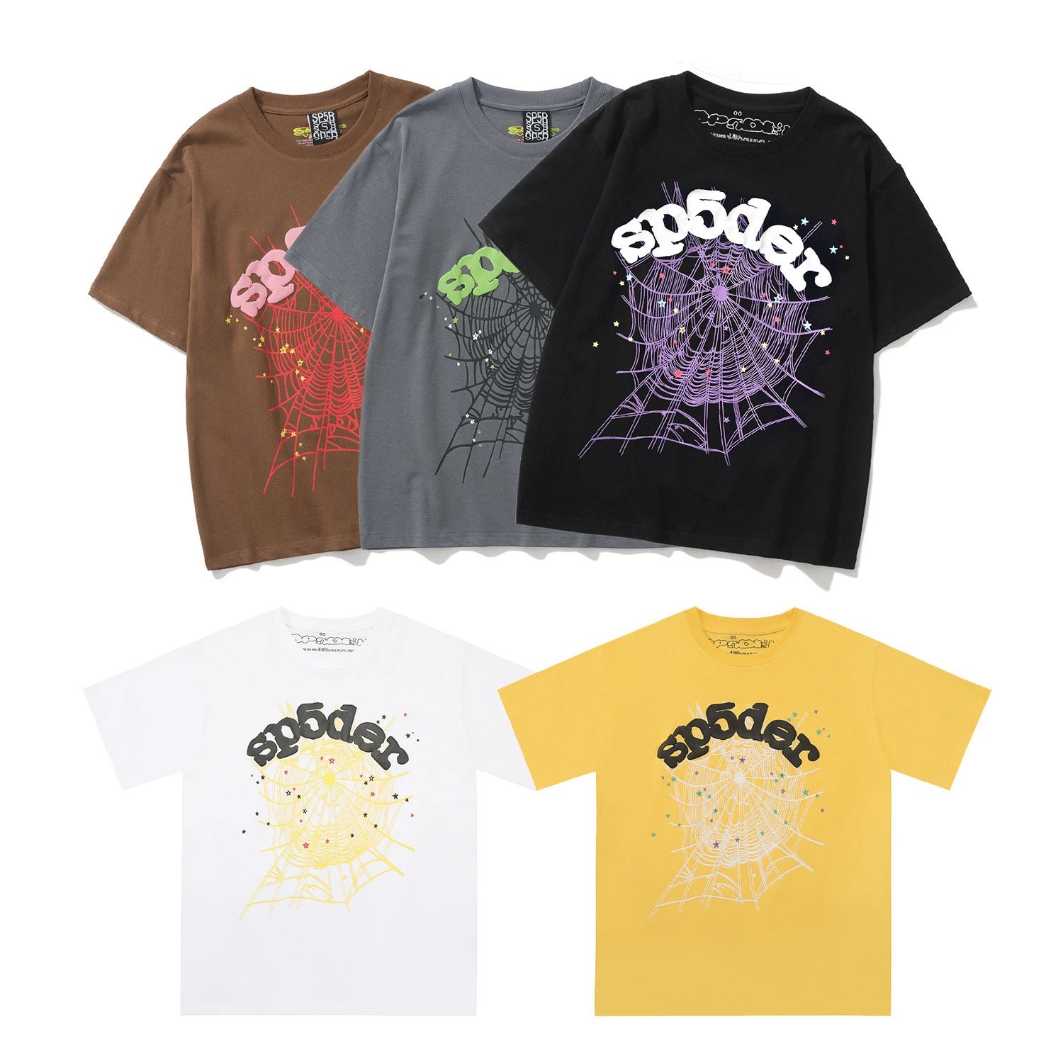 Spider! Spider Web 555 Graphic Black T-Shirt - 9
