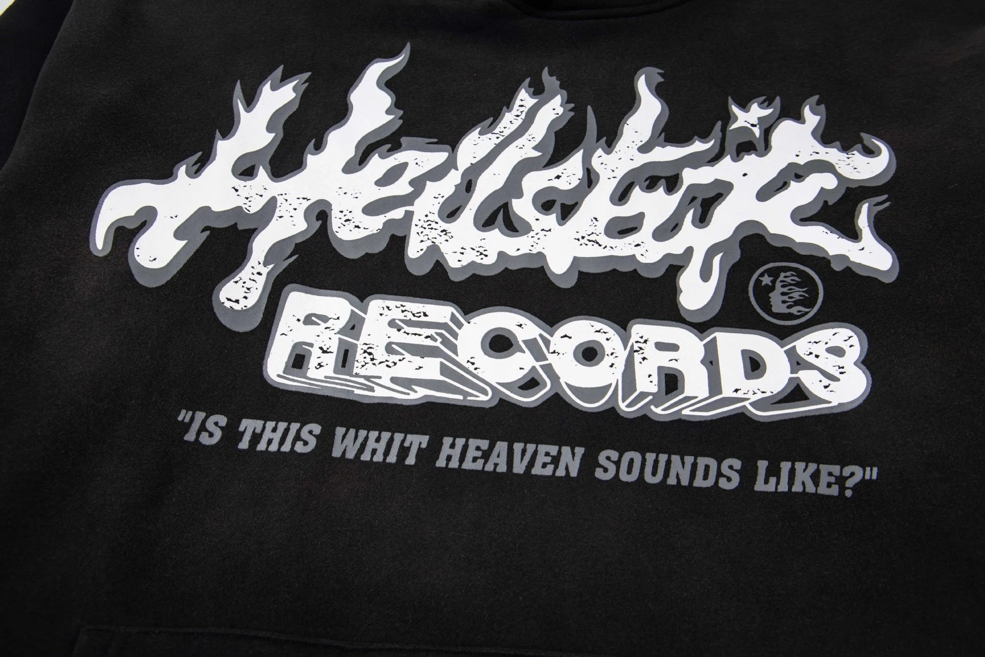 Hellstar Graphic Zip-Up Hoodie Gray - 36