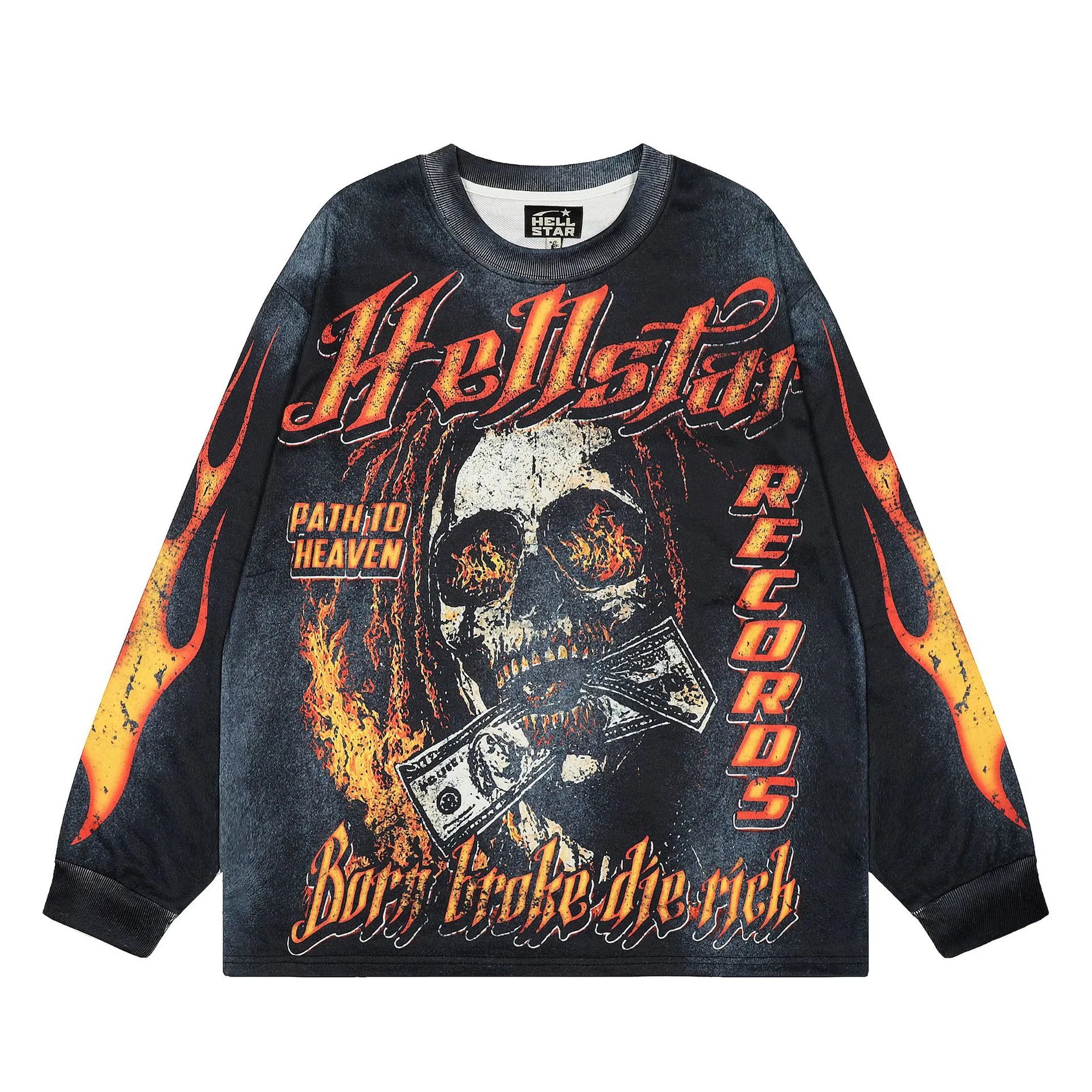Hellstar Graphic Long-Sleeve Jersey White / Black - 17