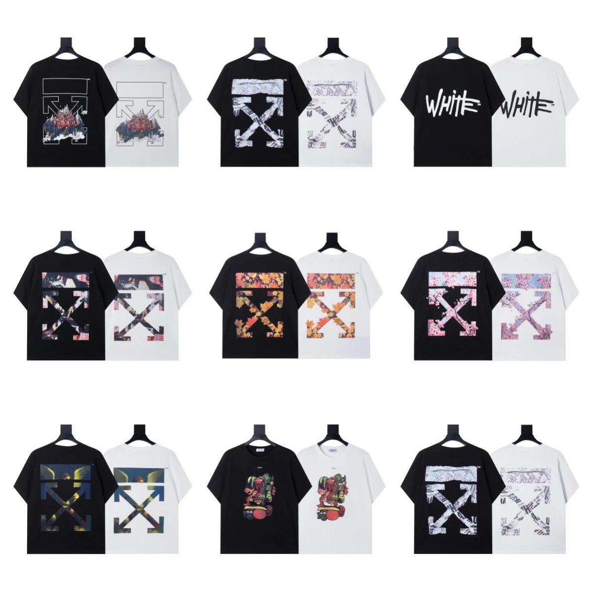 Off-White Cherry Blossom Arrow Print T-Shirt White - 3