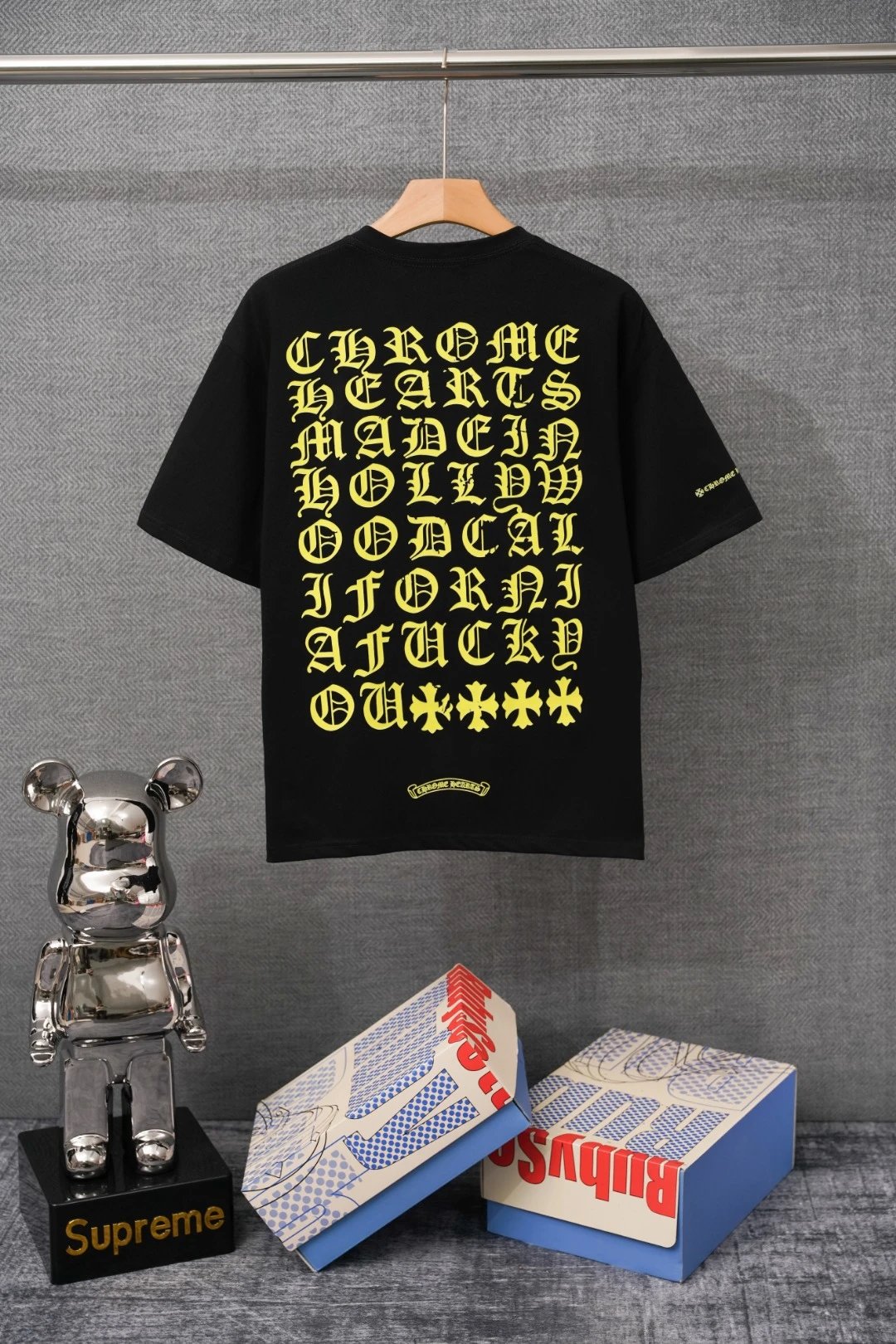 Chrome Hearts Los Angeles Logo Black T-Shirt - 6