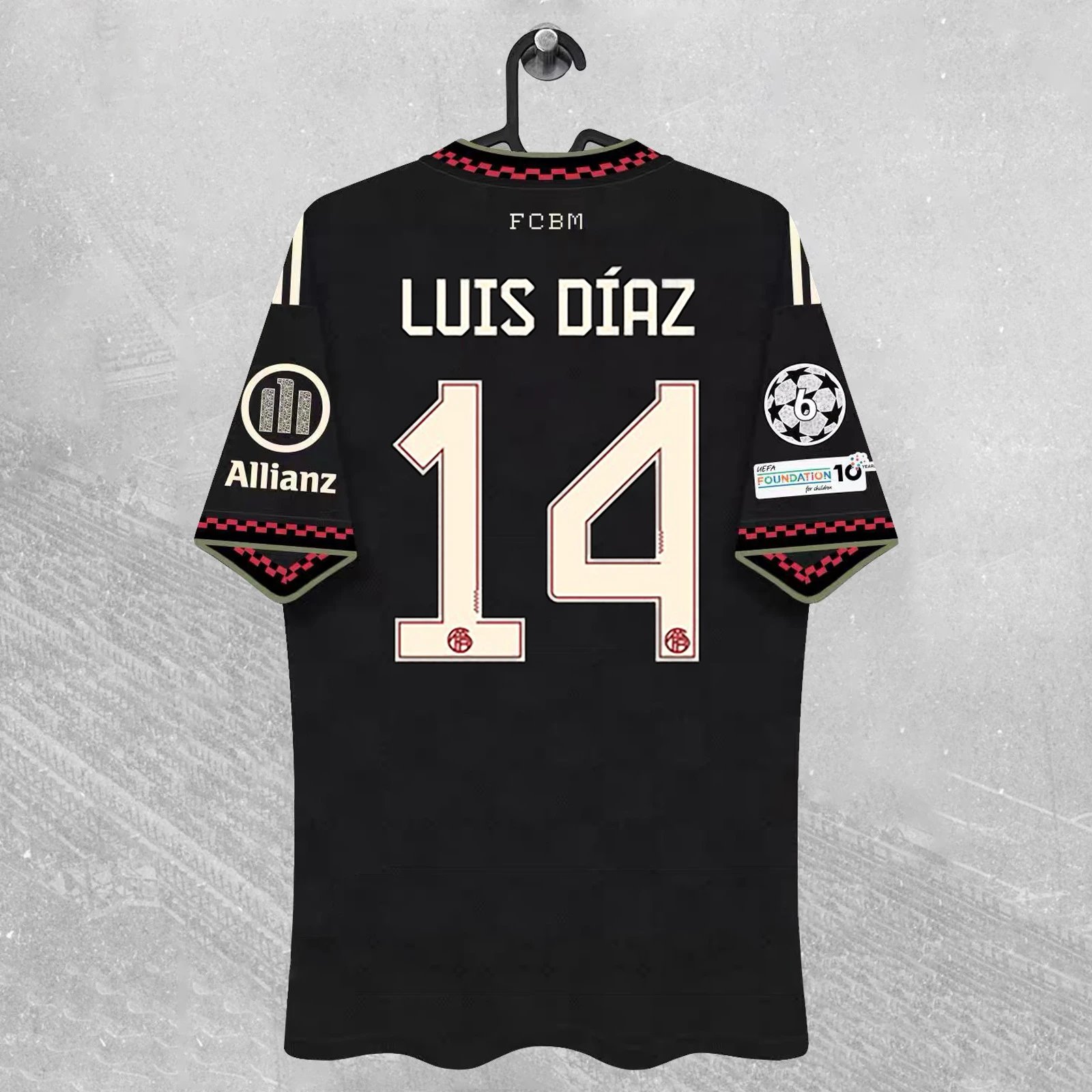 Design FC Barcelona x Nike Luis Díaz #14 Black Jersey - 7