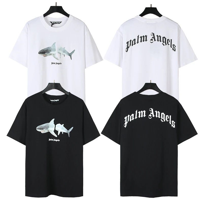 Palm Angels Logo Print White T-Shirt - 21