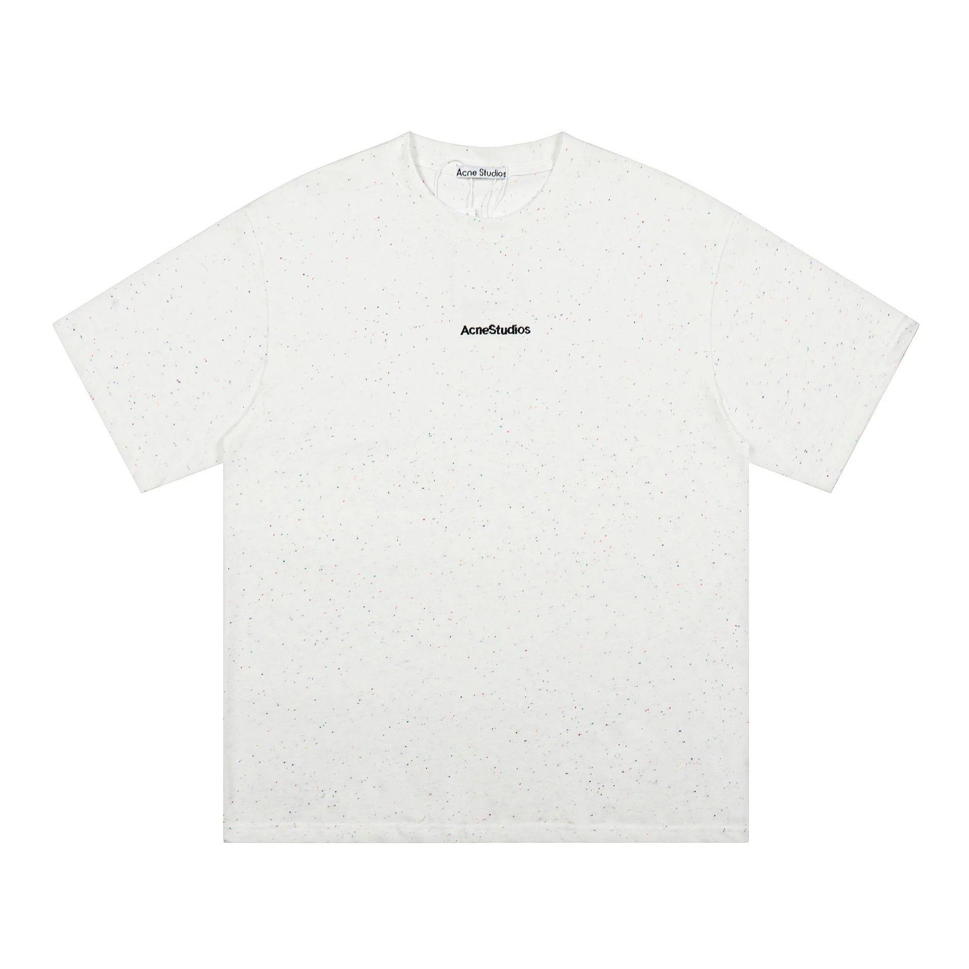 Acne Studios T-Shirts Embroidered Logo — AC111 White