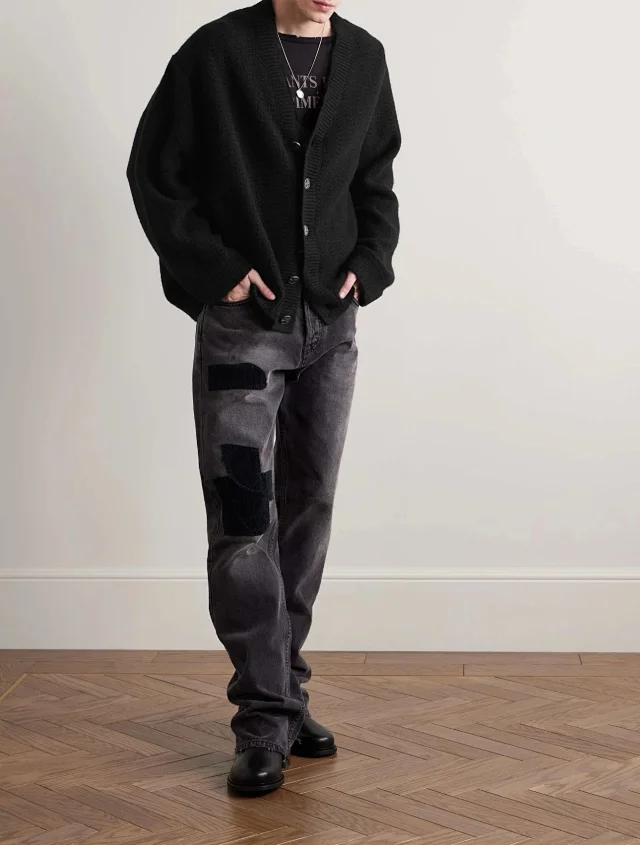 Enfants Riches Déprimés Knitwear Cropped knit sweater product detail image 6