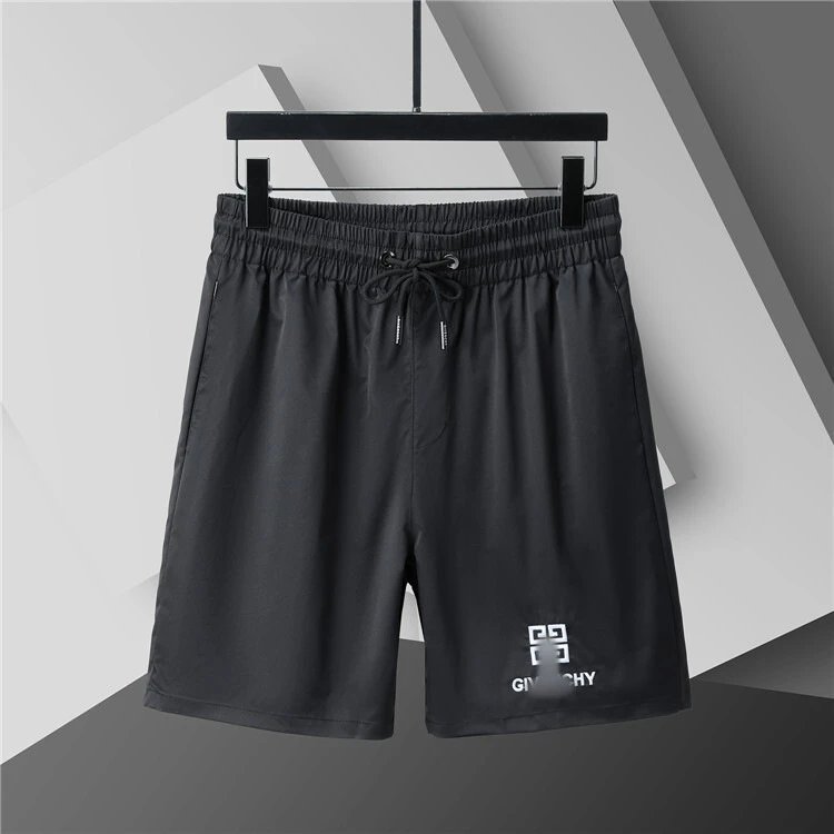 Unbranded Swimwear Elastic-waist drawstring mesh-lined swim shorts — 3862 black