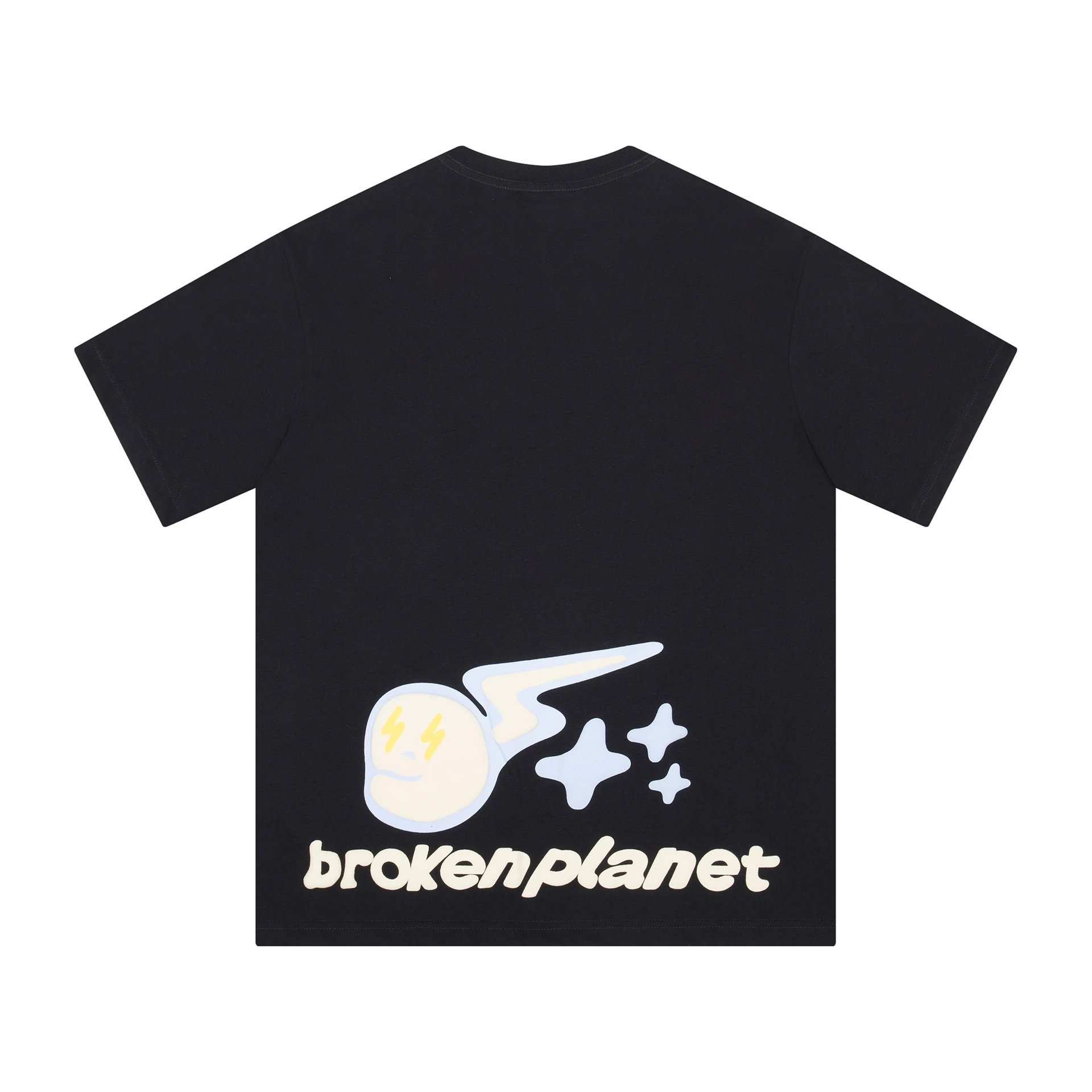 Broken Planet Skull Crossbones Graphic T-Shirt Black - 33