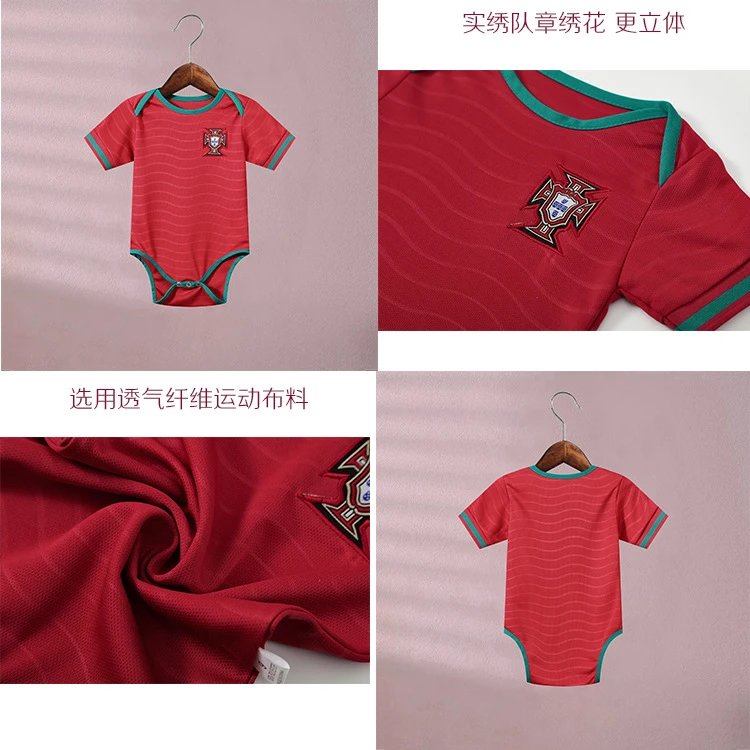 Design Croatia National Team Inspired Baby Bodysuit Red and White Checkered Jersey Clothing - 7