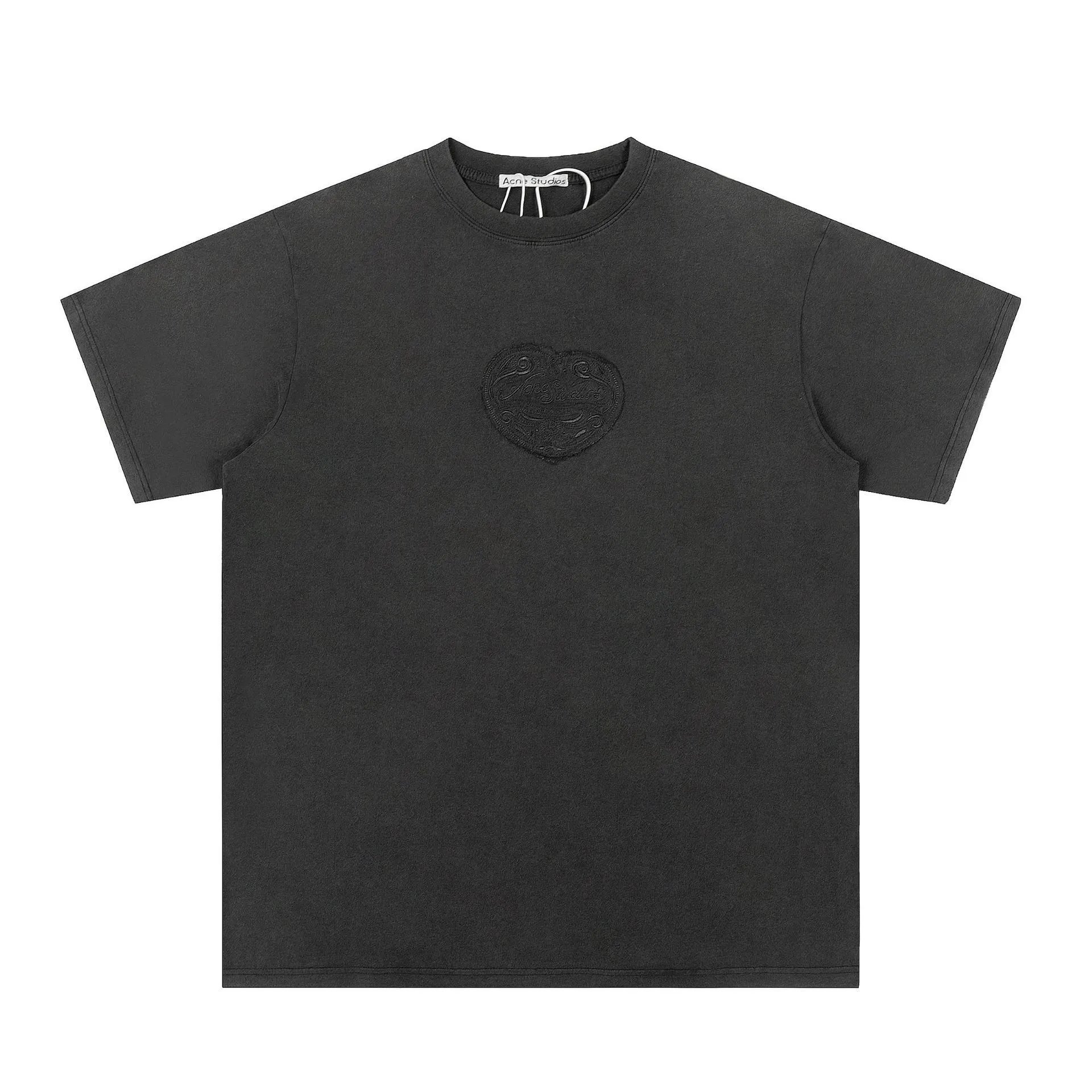 Acne Studios Heart Logo Pink T-Shirt - 19