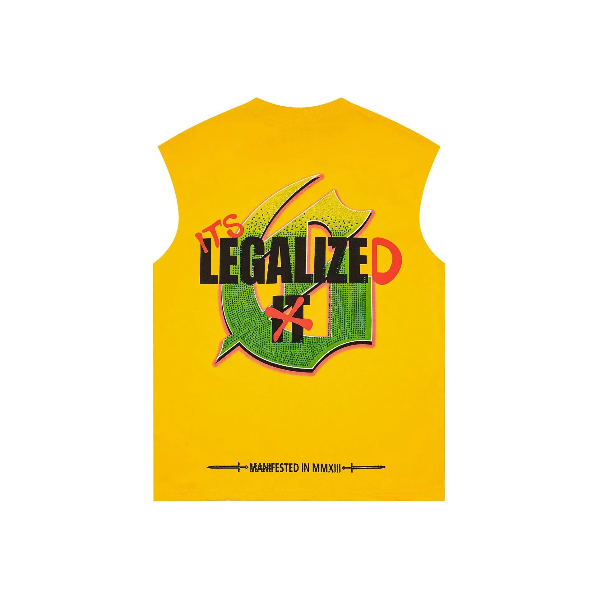 Godspeed Skull Cult Sleeveless Tee Black Vest Top - 2