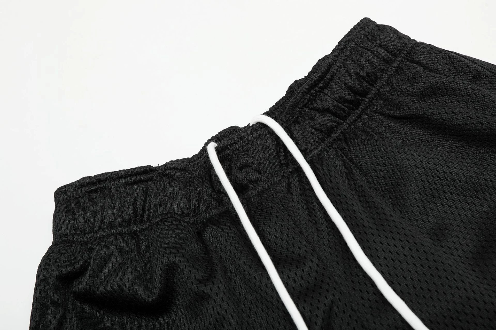 Design Mesh Shorts Black with Red '21' and Sword Emblem - 10