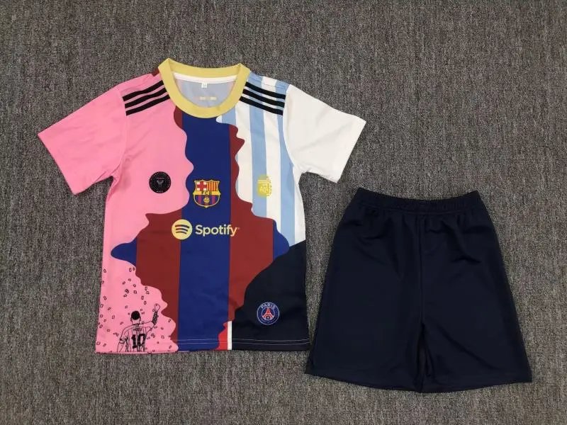Castore Everton FC 2023-24 Third Kit Blue Swirl Jersey and White Shorts Sets - 14