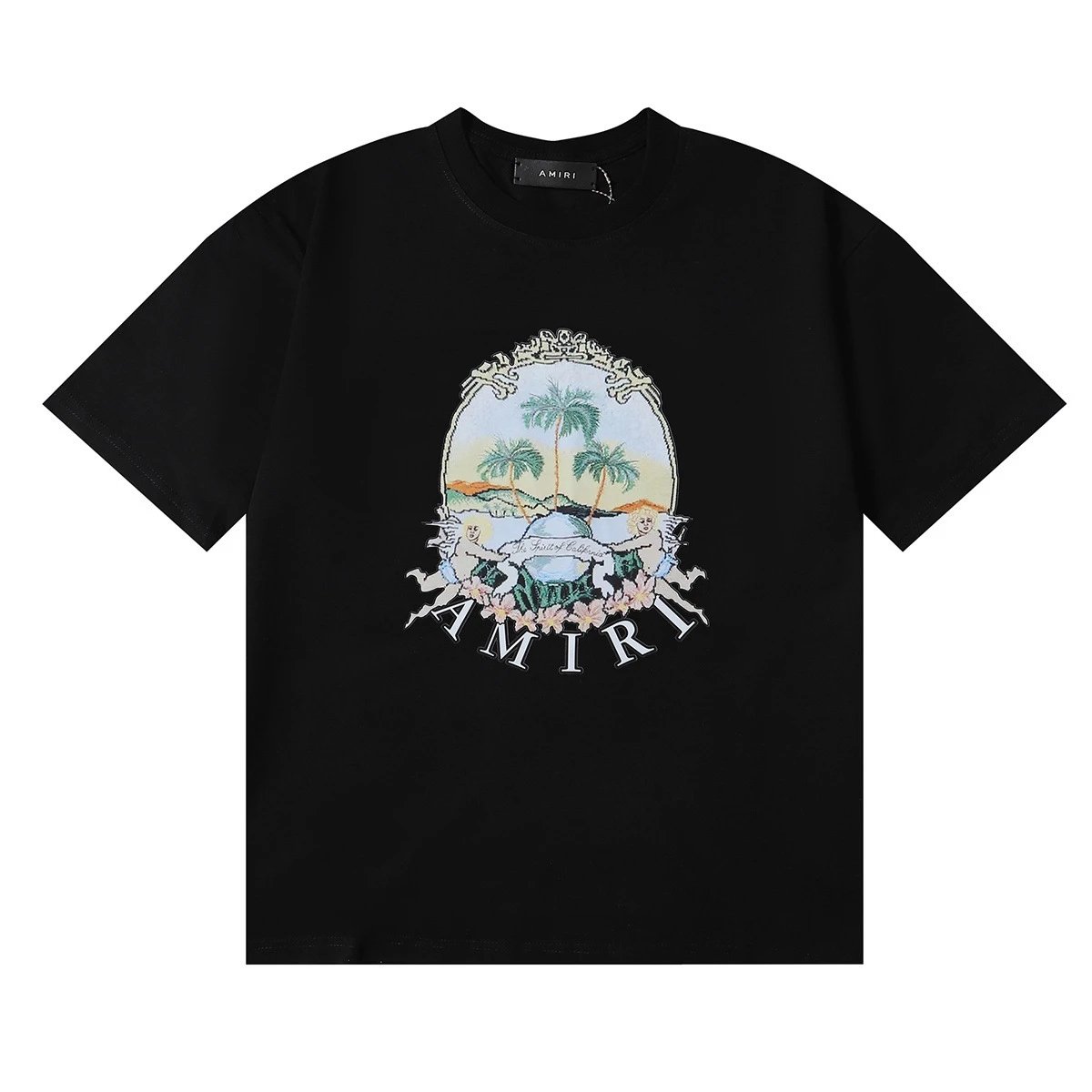 Amiri Palm Tree Crest White T-Shirt - 11