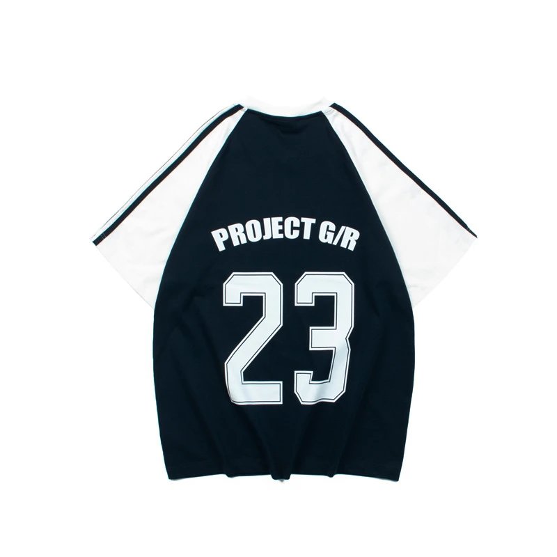 Design Slogan Mesh Jersey Black / White - 16