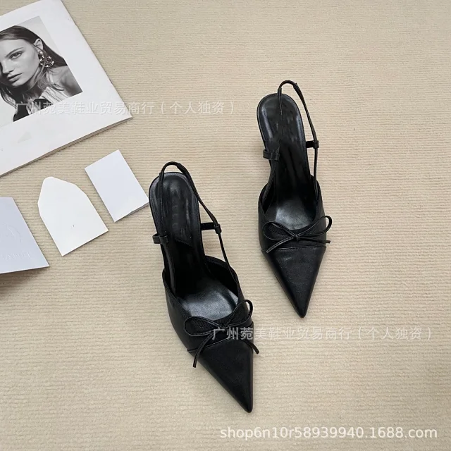 Unbranded High Heels Pointed-Toe Bow Slingback product detail image 4