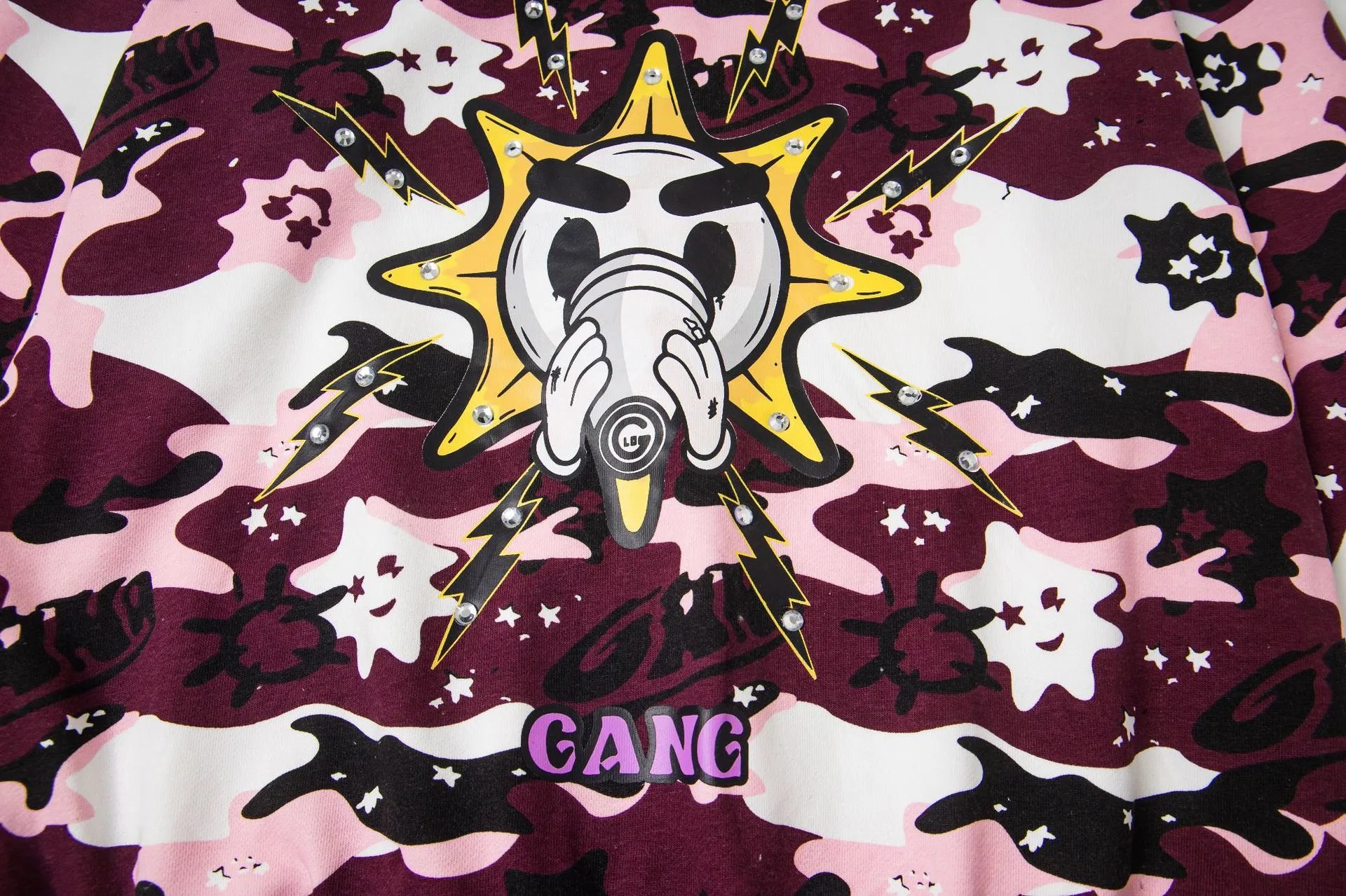 Design Glory Gang Camo Print Hoodie Multicolor Hoodie - 12