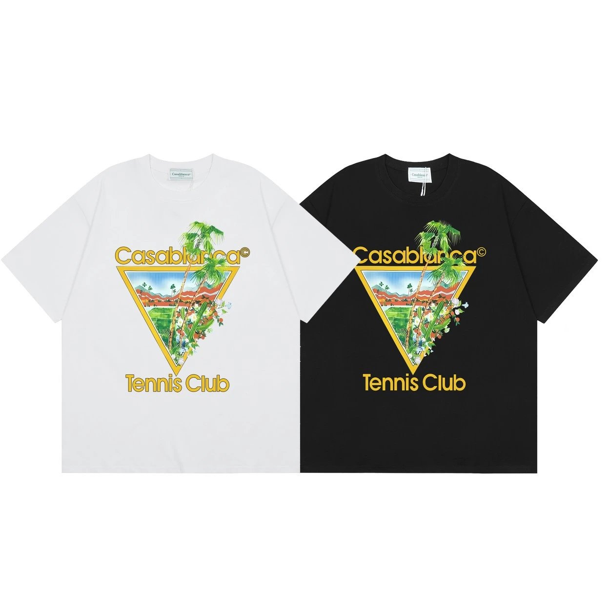Casablanca Casa Blanca Pool Print White T-Shirt - 9