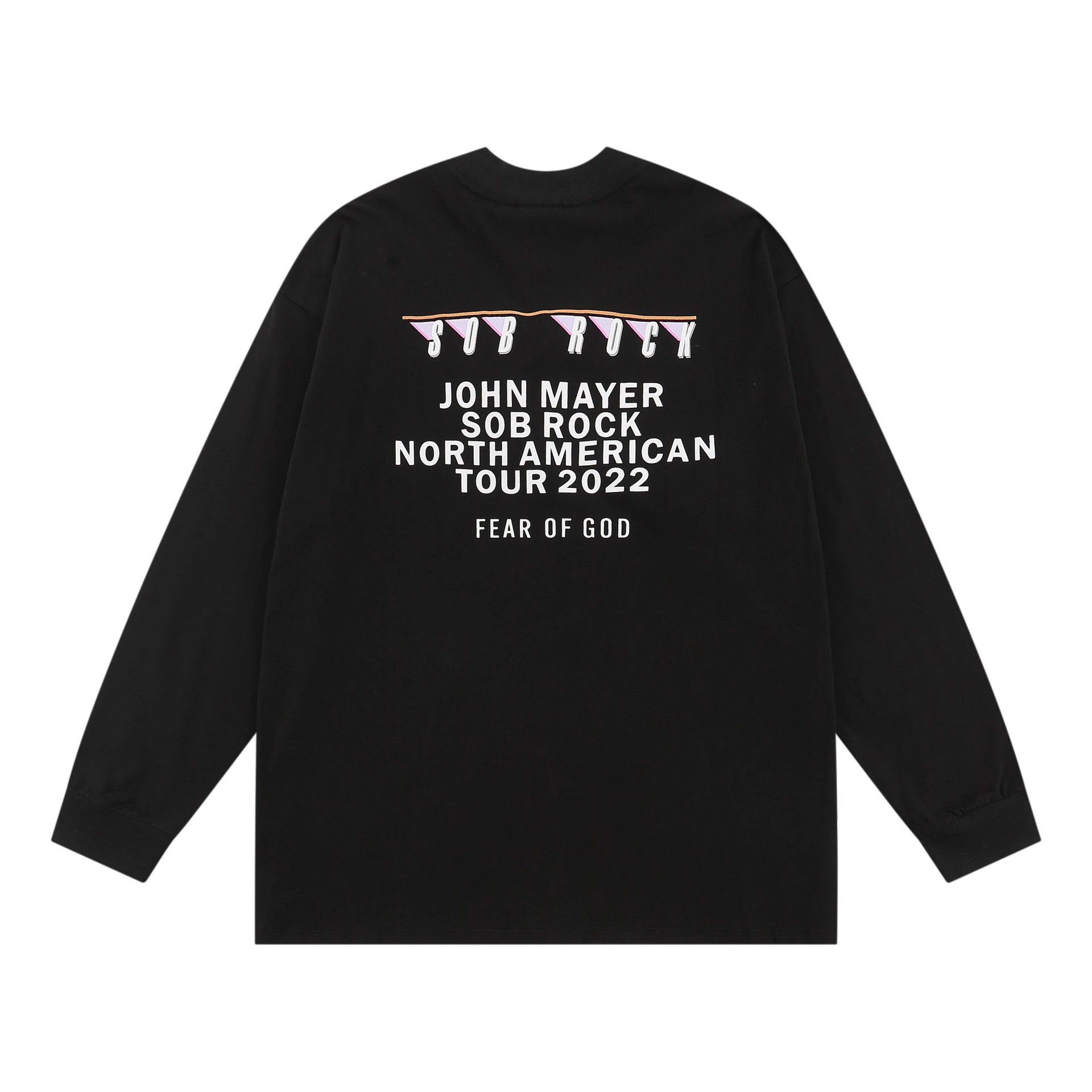 Fear of God Sob Rock North American Tour 2022 Long Sleeve T-Shirt Black - 8