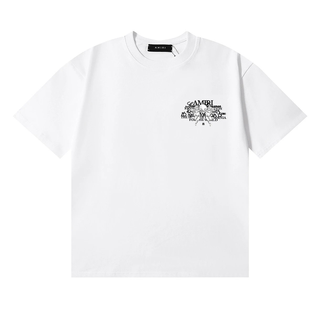 Amiri Palm Tree Crest White T-Shirt - 15
