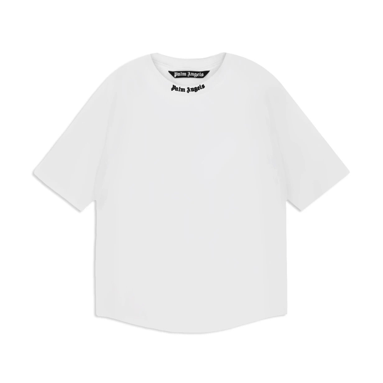 Design Palm Tree Flame Print Oversized T-Shirt White - 15
