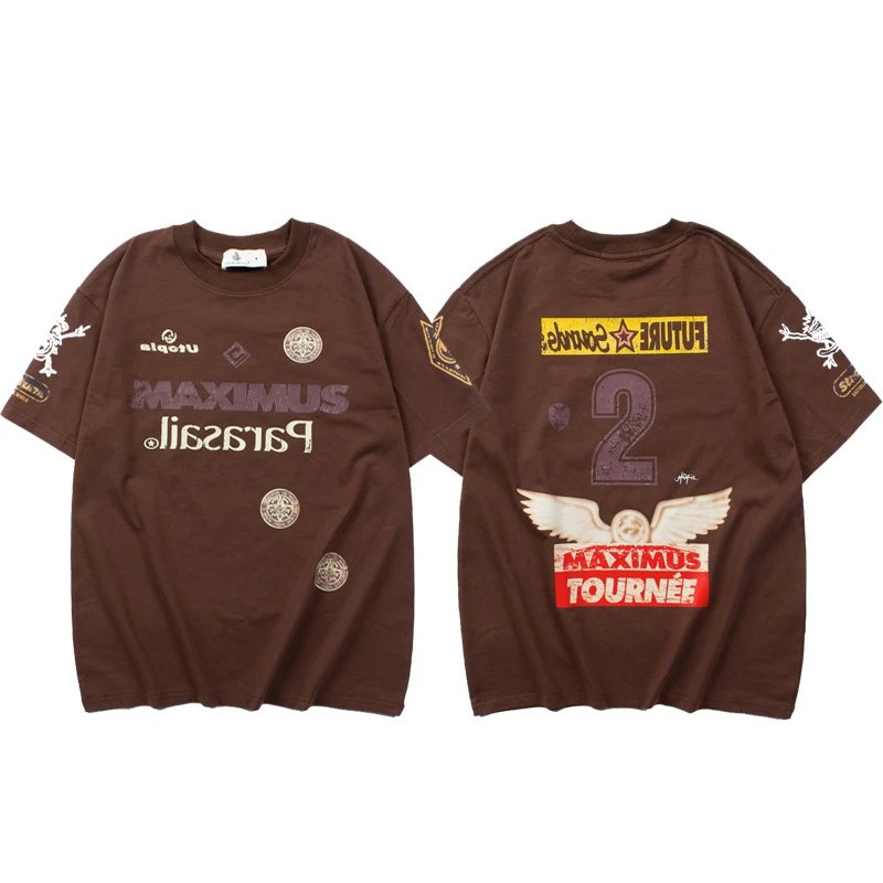 Design Slogan Mesh Jersey Black / White - 38